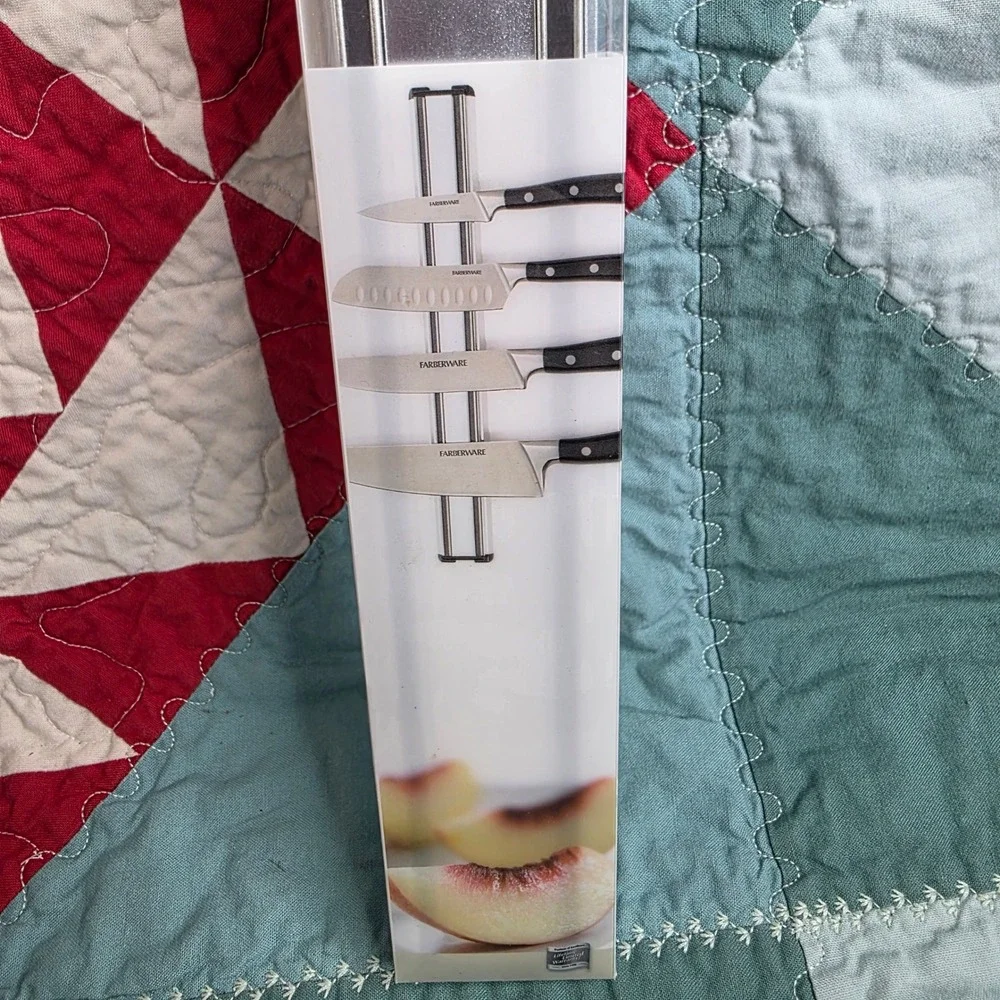 Farberware Magnetic Knife Storage Bar 12 Inch Wall Mount Kitchen Tool Holder